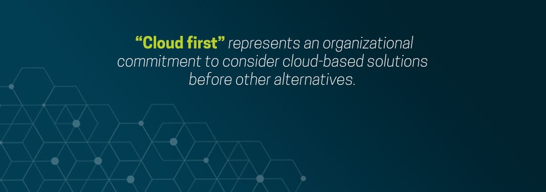 what is cloud first?