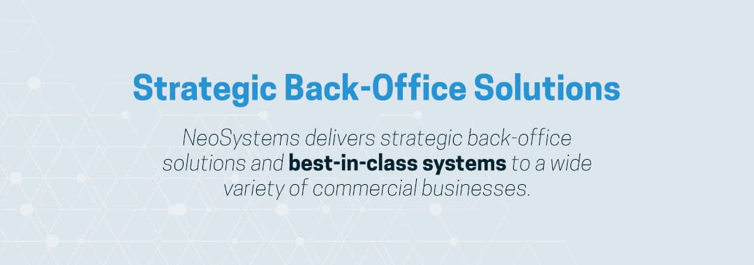 Commercial business back office solutions